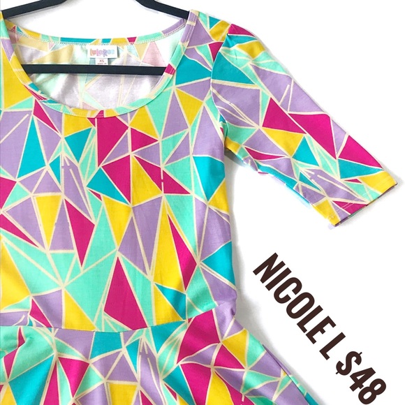 L lularoe nicole Dress - Picture 1 of 1